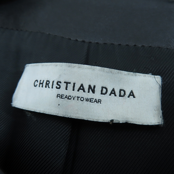実際に弊社で買取させて頂いたCHRISTIAN DADA/クリスチャンダダ archive ロング レザーコート 44の画像 2枚目