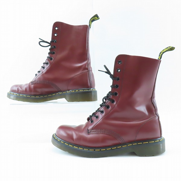 実際に弊社で買取させて頂いたDr.Marten/ドクターマーチン 10ホールレースアップブーツ 1450/UK8の画像 3枚目