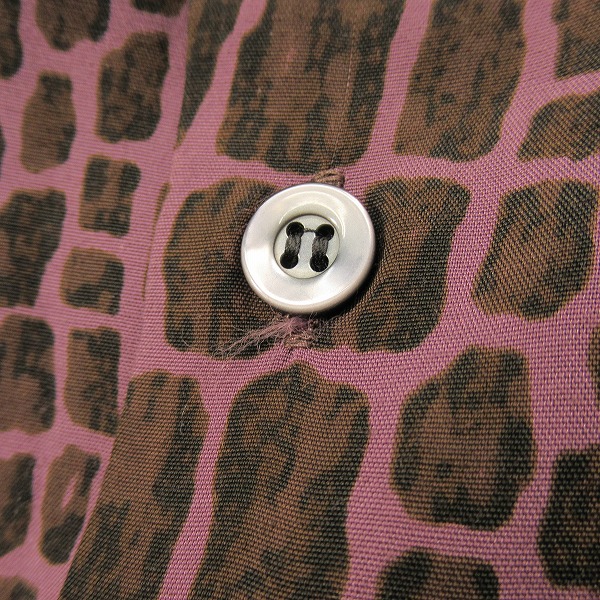 実際に弊社で買取させて頂いたWACKO MARIA/ワコマリア 半袖 オープンシャツ クロコ/Mの画像 5枚目