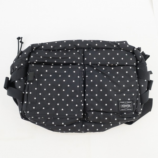 実際に弊社で買取させて頂いたHEAD PORTER/ヘッドポーター WAIST BAG ウエストバッグ 鞄 スター ブラック