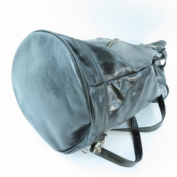 実際に弊社で買取させて頂いたHARLEY DAVIDSON/ハーレーダビッドソン 巾着型 レザー ショルダー/バックパックの画像 2枚目