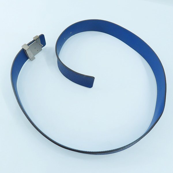 実際に弊社で買取させて頂いたLOUIS VUITTON/ルイヴィトン レザー サンチュール イニシャルLV ベルト M9125/95/38の画像 7枚目