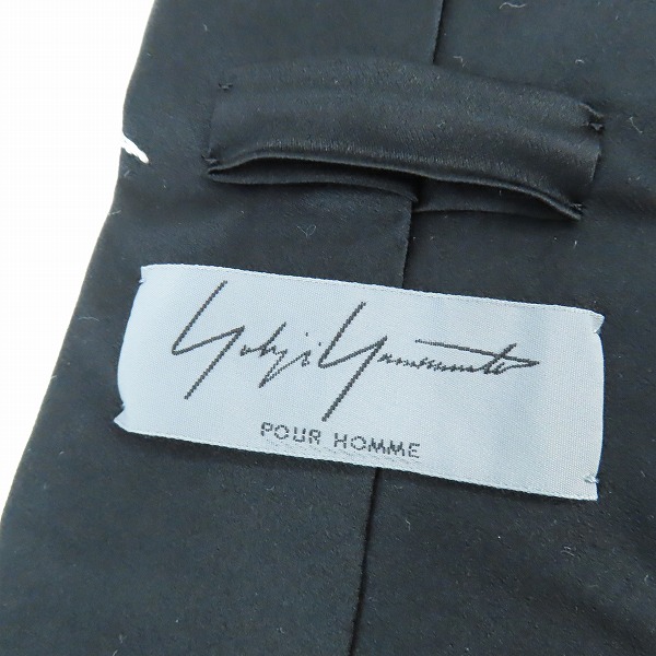 実際に弊社で買取させて頂いたYohji Yamamoto POUR HOMME/ヨウジヤマモト プールオム 富士山/虎 シルクネクタイ の画像 4枚目