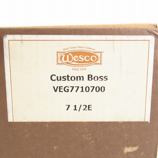 実際に弊社で買取させて頂いたWESCO/ウエスコ Custom Boss カスタムボス エンジニアブーツ VEG7710700 7.5Eの画像 9枚目
