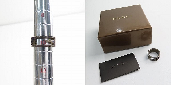 実際に弊社で買取させて頂いたGUCCI/グッチ Gロゴ リング 10-10.5号の画像 9枚目