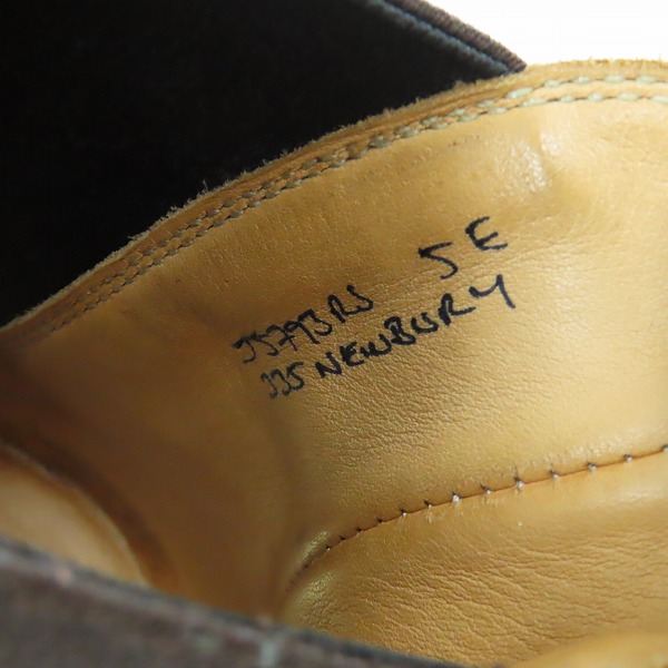 実際に弊社で買取させて頂いたCROCKETT&JONES/クロケット&ジョーンズ NEWBURY/ニューベリー サイドゴアブーツ ラスト335/5Eの画像 5枚目