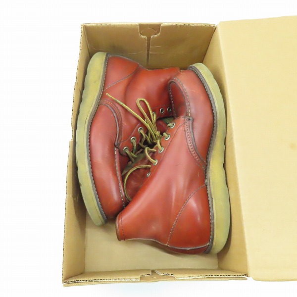 実際に弊社で買取させて頂いたRED WING/レッドウィング 半円犬タグ アイリュッシュセッターブーツ 875 /6.5の画像 8枚目