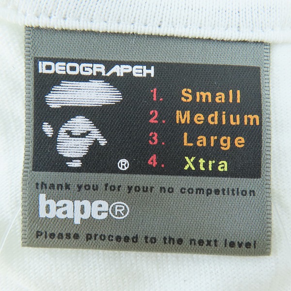 実際に弊社で買取させて頂いた(1)【未使用】A BATHING APE/アベイシングエイプ BAPE HEADS SHOW 2002 CHERIE T-shirt Tシャツ XL の画像 2枚目