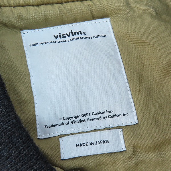 実際に弊社で買取させて頂いたvisvim/ビズビム 16AW THORSON JKT フライジャケット 泥染め加工 0116205013037/1の画像 2枚目