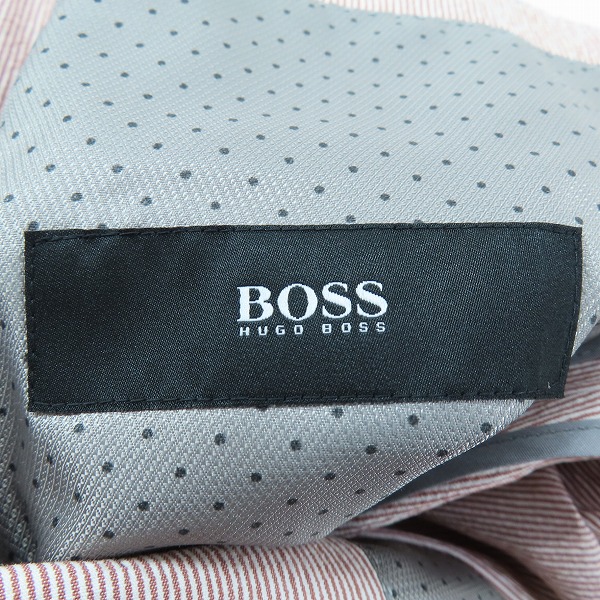 実際に弊社で買取させて頂いた【JPタグ】HUGO BOSS/ヒューゴボス ストライプ スーツ セットアップ テーラードジャケット/パンツ 46の画像 2枚目