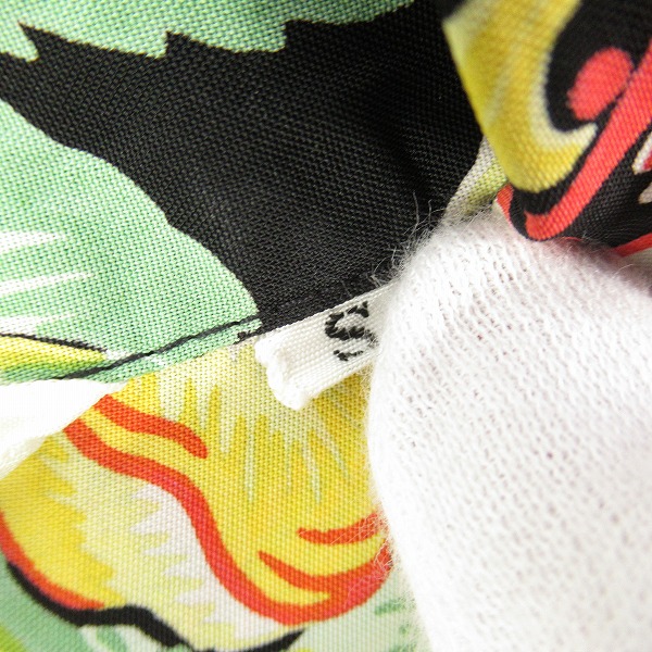 実際に弊社で買取させて頂いたTHE FLAT HEAD/ザフラットヘッド Palms Label アロハシャツ Sの画像 3枚目