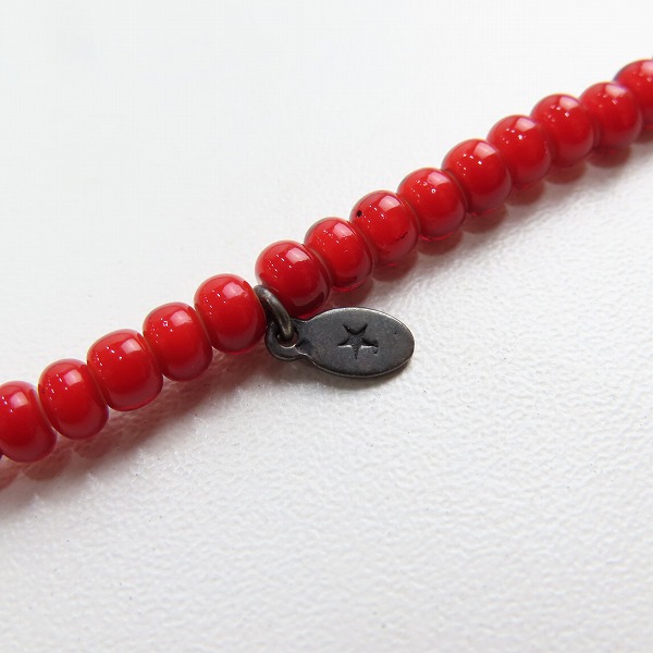 実際に弊社で買取させて頂いたAMP JAPAN/アンプジャパン ビーズ ネックレス レッド/ブルーの画像 3枚目