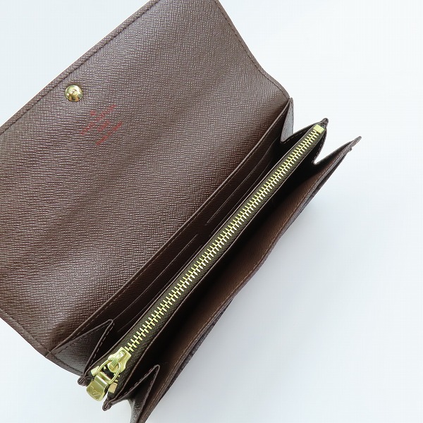 実際に弊社で買取させて頂いたLOUIS VUITTON/ルイ ヴィトン ダミエ ポルトフォイユ サラ 二つ折り長財布 N61734の画像 3枚目