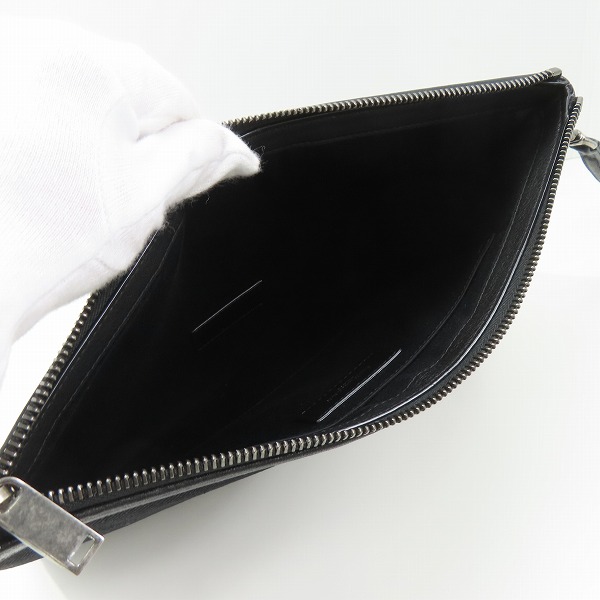 実際に弊社で買取させて頂いたSAINT LAURENT/サンローラン RIVE GAUCHE クラッチバッグ ブラックの画像 4枚目