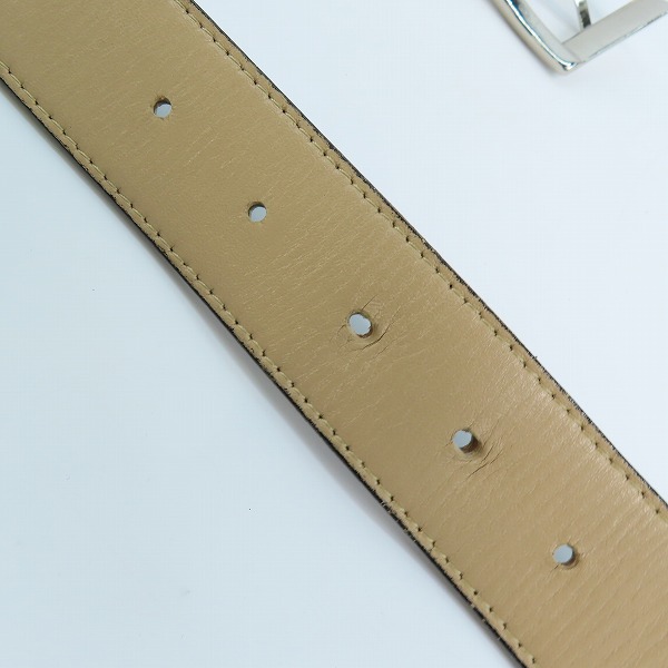 実際に弊社で買取させて頂いたWACKO MARIA/ワコマリア GUILTY PARTIES PYTHON LEATHER BELT/パイソンレザーベルト ブラウン 34の画像 6枚目