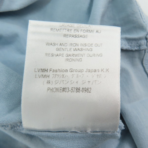 実際に弊社で買取させて頂いたGIVENCHY/ジバンシィ ヴィンテージロゴ スリムフィットクルーネック半袖Tシャツ ブルー BM70K93002/XLの画像 4枚目