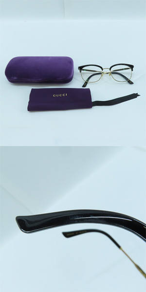 実際に弊社で買取させて頂いたGUCCI/グッチ 度入り メガネフレーム/アイウェア  GG0590OK 001の画像 9枚目