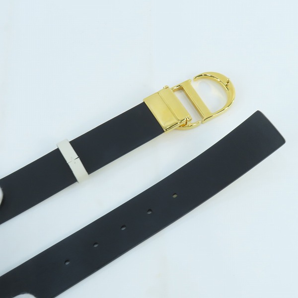 実際に弊社で買取させて頂いたChristian Dior/クリスチャンディオール  MONTAIGNE/モンテーニュ リバーシブルベルトの画像 2枚目