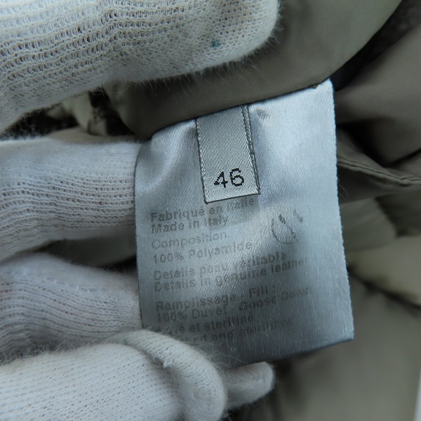 実際に弊社で買取させて頂いたDior Homme/ディオール オム  05AW エディ期  ダウンジャケット 5HH1048824/46の画像 4枚目