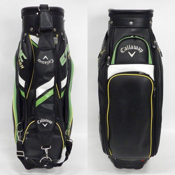 実際に弊社で買取させて頂いたCallaway/キャロウェイ Tour 19JM EPIC FLASH 2019年数量限定ツアーレプリカモデル 9.5型5分割キャディバッグ ブラックの画像 2枚目