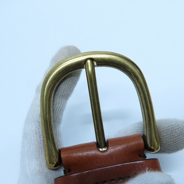 実際に弊社で買取させて頂いたTOM FORD/トムフォード レザー メッシュベルト TB212M/85の画像 4枚目