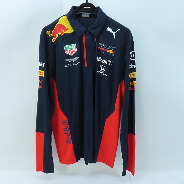 実際に弊社で買取させて頂いたPUMA/プーマ Red Bull Racing/レッドブル ポロシャツ 長袖 F1/ネイビー 濃紺/604919-01/XL