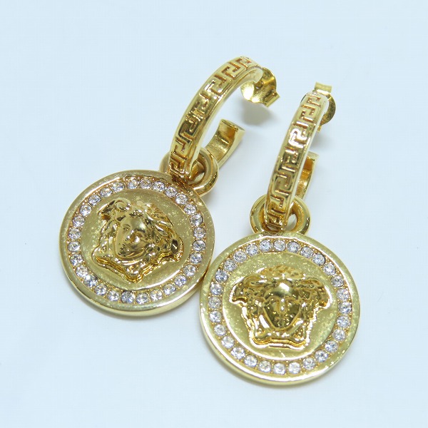 実際に弊社で買取させて頂いたVERSACE/ヴェルサーチ ゴールド メデューサ ピアス 両耳