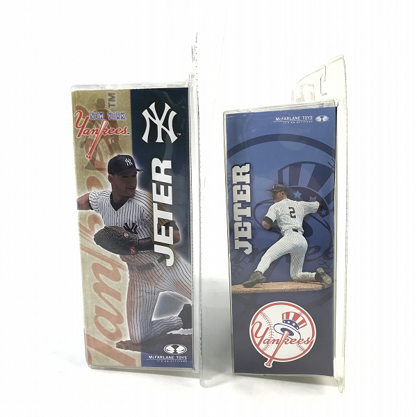 実際に弊社で買取させて頂いた【未開封】McFARLANE TOYS/マクファーレントイズ SPORTSPICKS ニューヨークヤンキース デレクジーター 2点セットの画像 1枚目