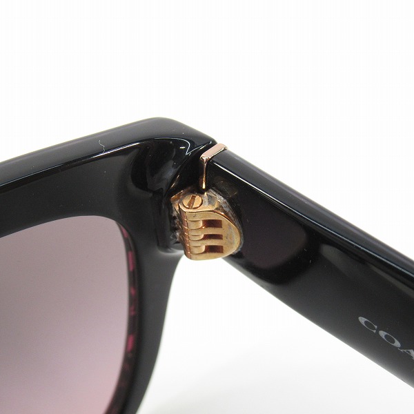実際に弊社で買取させて頂いたCOACH/コーチ HC8379F(CL921) Ruby Pearl Signature C サングラス/アイウェアの画像 6枚目