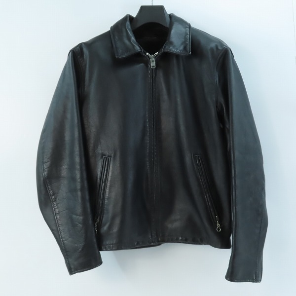 実際に弊社で買取させて頂いたSCHOTT/ショット ライナー付き レザー シングルライダースジャケット/38