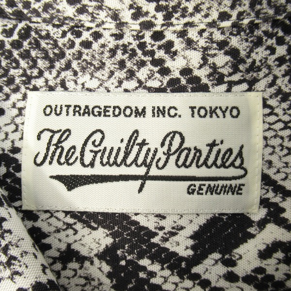 実際に弊社で買取させて頂いたWACKO MARIA/ワコマリア 長袖 オープンシャツ パイソン /Mの画像 2枚目