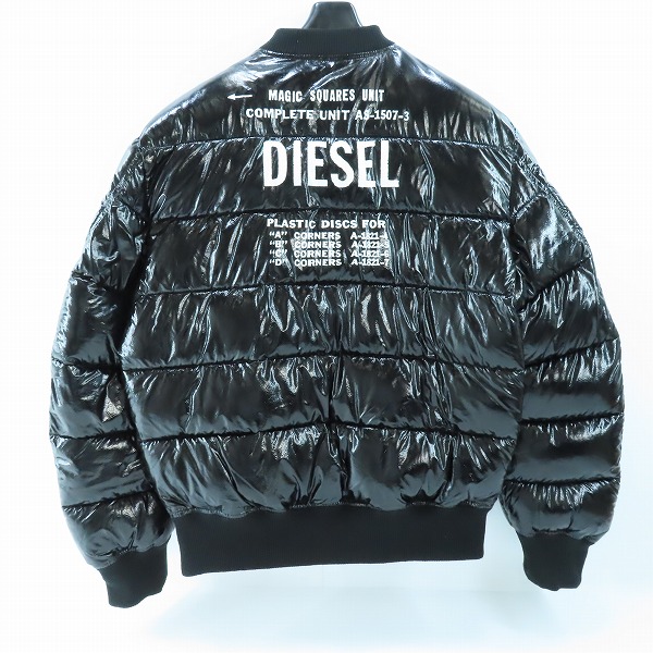 実際に弊社で買取させて頂いたDIESEL/ディーゼル バックロゴ 中綿 ジップアップ ジャケット/Mの画像 1枚目