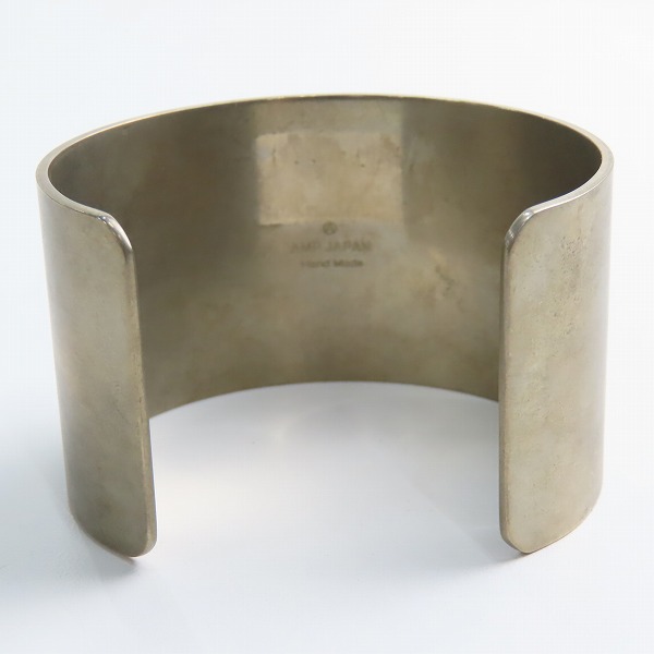 実際に弊社で買取させて頂いたAMP JAPAN/アンプジャパン German Silver Plane Bangle バングル 15AT-351の画像 3枚目