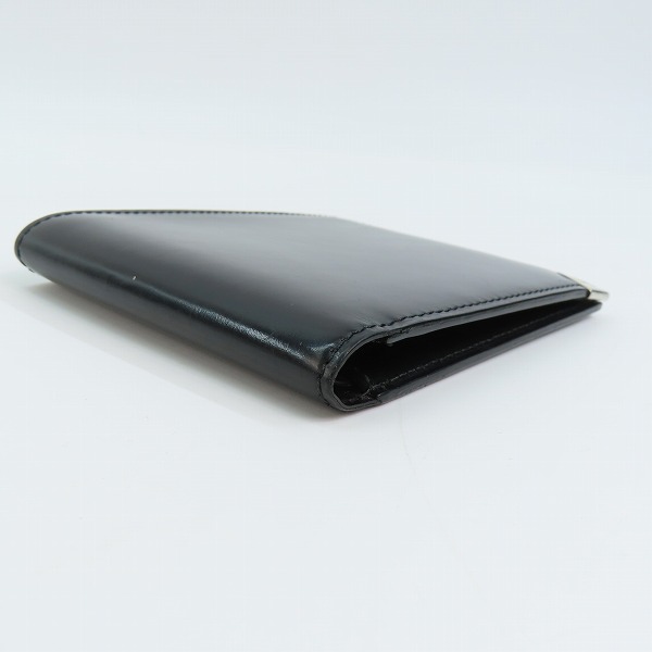 実際に弊社で買取させて頂いたdunhill/ダンヒル  レザー 2つ折り財布/ウォレット ブラック の画像 2枚目