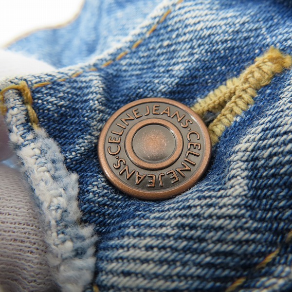 実際に弊社で買取させて頂いた【JPタグ】CELINE/セリーヌ ウェスリージーンズ デニムパンツ インディゴ N850 034S 08ZM/27の画像 4枚目