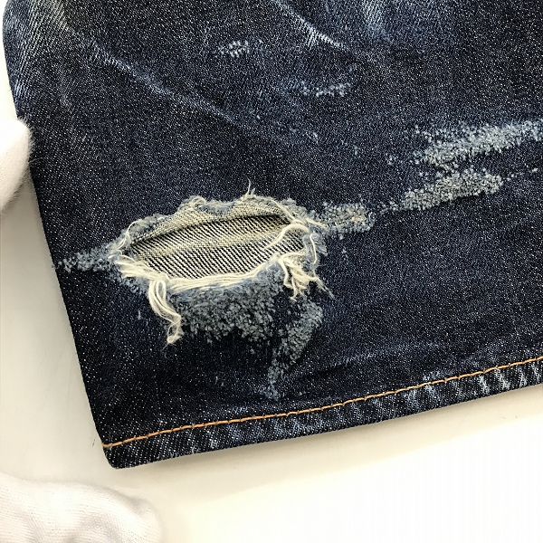 実際に弊社で買取させて頂いたEVISU/エヴィス かもめ Lot2001 No2 デニムパンツ/36×35の画像 7枚目