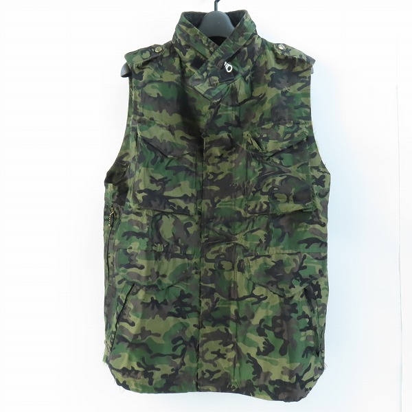 実際に弊社で買取させて頂いたmastermind JAPAN/マスターマインドジャパン wind stopper カモフラ柄ミリタリーベスト MW-VE05-60/M