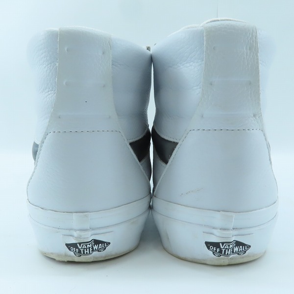 実際に弊社で買取させて頂いたVANS/バンズ SK8-HI XL/スケートハイXL BIG MOOD WHITE レザースニーカー VN0A5KRYWHT/27の画像 1枚目