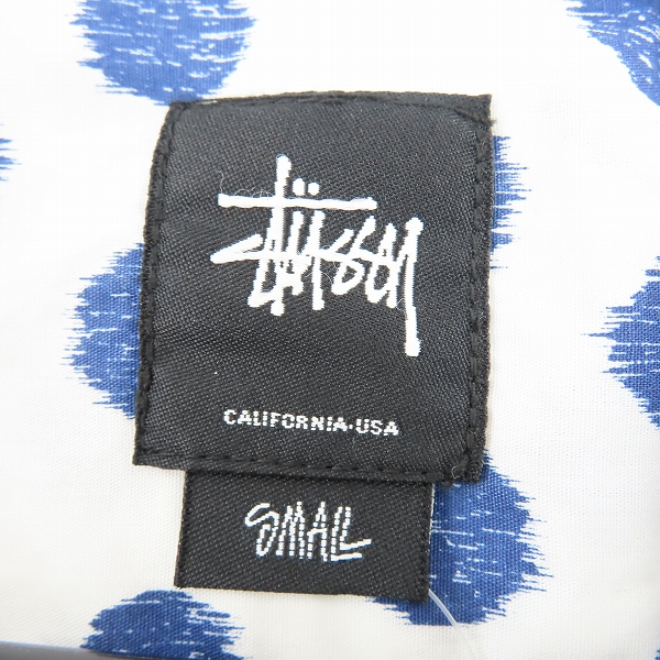 実際に弊社で買取させて頂いた【未使用】STUSSY/ステューシー ドット柄 半袖ボタンシャツ Sの画像 2枚目