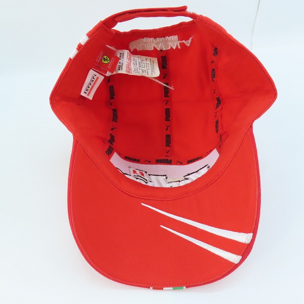 実際に弊社で買取させて頂いたPUMA/プーマ Ferrari/フェラーリ Malboro MUBADALA ABU DHABI  Formula1/F1 キャップ/帽子の画像 4枚目