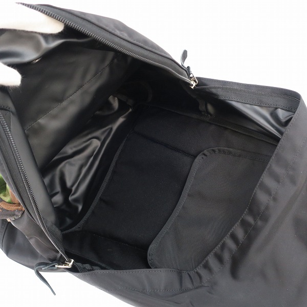 実際に弊社で買取させて頂いたPORTER/ポーター リュックサック バックパック ブラック/カモ柄 迷彩の画像 3枚目
