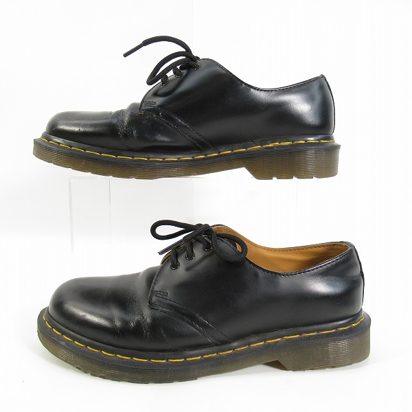 実際に弊社で買取させて頂いたDr.Martens/ドクターマーチン 3EYE BOOTS 3ホールブーツ ブラック 1461/11838002/UK7の画像 3枚目