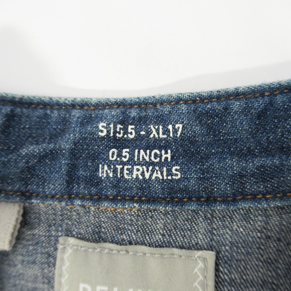 実際に弊社で買取させて頂いたDELUXE/デラックス デニム シャツ/Ｌの画像 3枚目