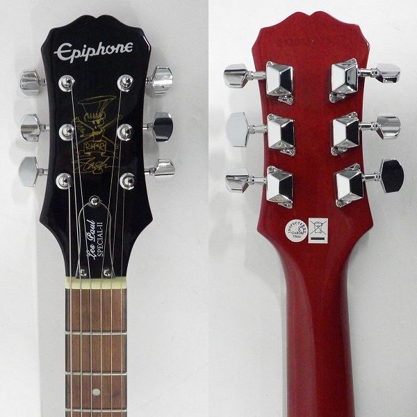 実際に弊社で買取させて頂いた★Epiphone/エピフォン Slash Appetite Les Paul Special-II/スラッシュ レスポール スペシャル E-Tuner搭載の画像 2枚目