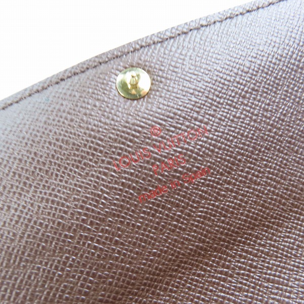実際に弊社で買取させて頂いたLOUIS VUITTON/ルイ ヴィトン ダミエ ポルトフォイユ サラ 二つ折り長財布 N61734の画像 4枚目
