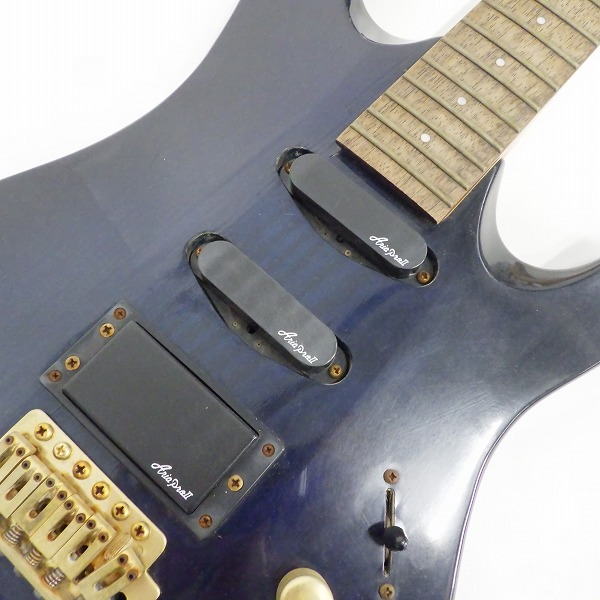 実際に弊社で買取させて頂いた★【弦無し】Aria Pro II/アリアプロ2 MAGNA series RMA450-BLS ストラトシェイプ SSH エレキギター コイルタップ搭載の画像 5枚目