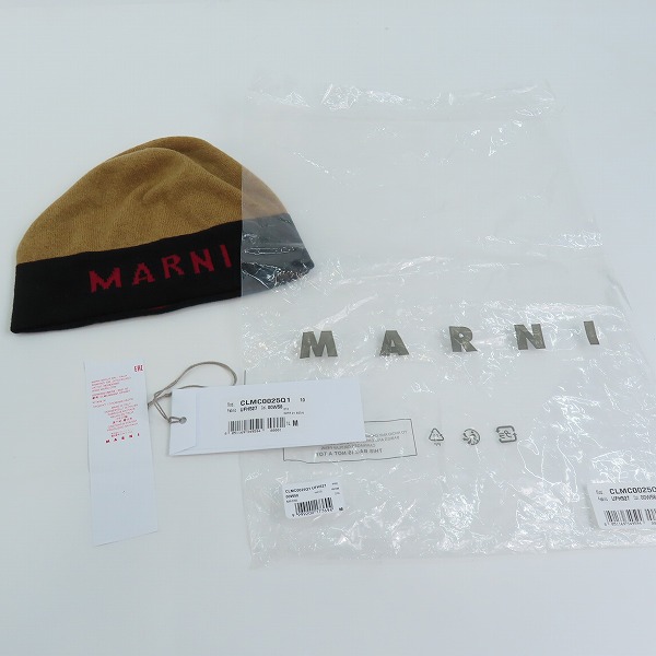 実際に弊社で買取させて頂いたMARNI/マルニ バイカラーニットキャップ clmc0025q1/Mの画像 5枚目