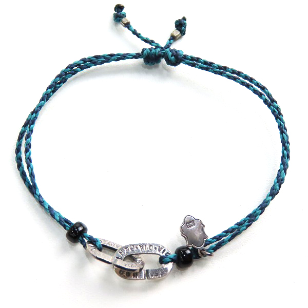 実際に弊社で買取させて頂いた(2)AMP JAPAN/アンプジャパン チェーンモチーフ ブレスレット ブルーの画像 2枚目