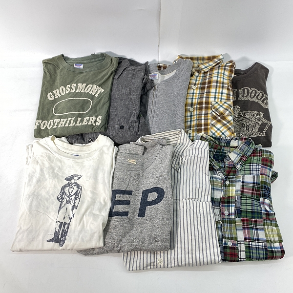 実際に弊社で買取させて頂いた【おまとめ】WAREHOUSE/ウェアハウス  DUBBLE WORKS/ダブルワークス 長袖シャツ/長袖Tシャツ 等