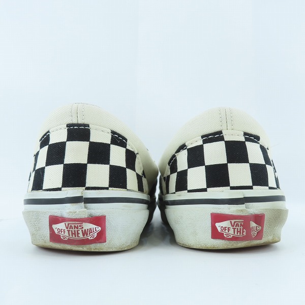 実際に弊社で買取させて頂いたVANS/バンズ ブロックチェック柄 スリッポン スニーカー V98CLA/26の画像 1枚目